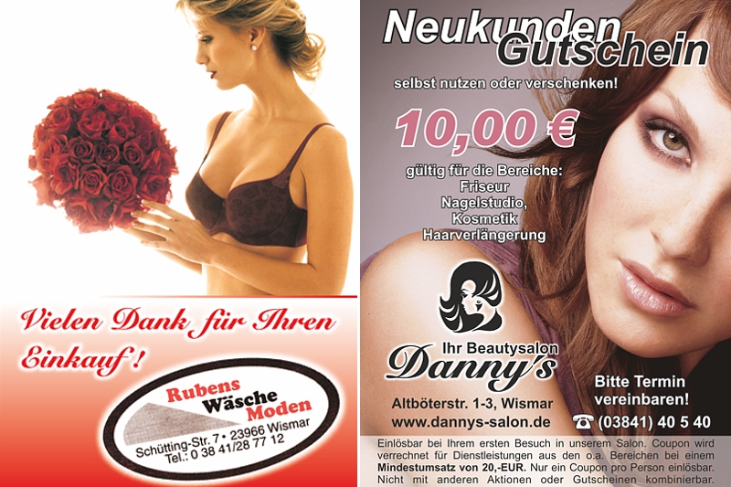 Gutschein Werbung Friseur