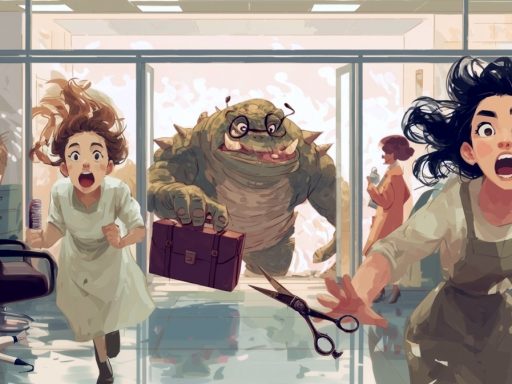 Bürokratie-Monster im Friseursalon frisst Friseure